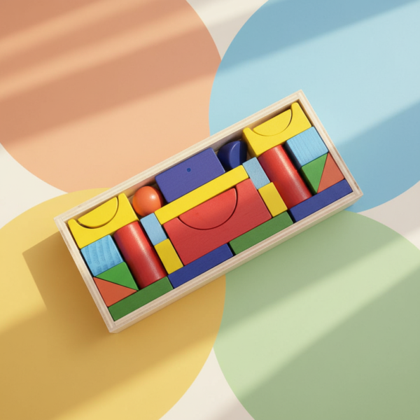 Firefly_Gemini Flash_{ -prompt-- -Enhance the provided wooden toy product image into a premium website cov 573996 (2) Natural Wooden Play & Learn Combo