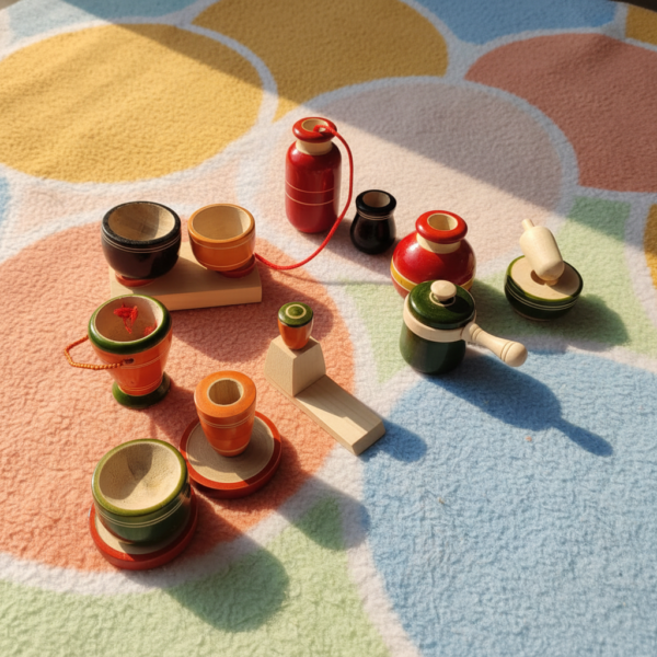 Natural Wooden Play & Think Combo