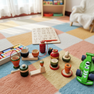 Natural Wooden Play & Learn Combo