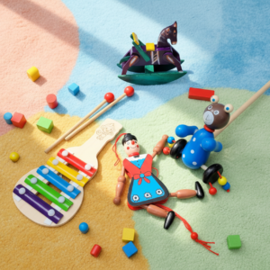 Natural Wooden Baby Toy Combo