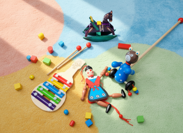 Natural Wooden Baby Toy Combo