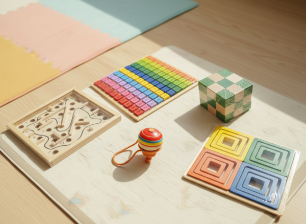 Natural Wooden Brain Builder Combo